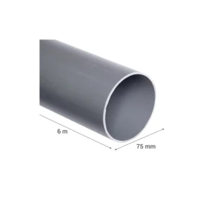 tubo sanitario 75 mm